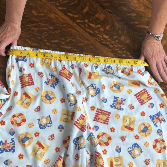 Ni-Q-Ta Light Blue With Sporty Bears Shirt and Shorts Pajama Set Size M - Picture 15 of 16